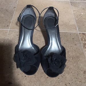 Ann Taylor Satin dress heels